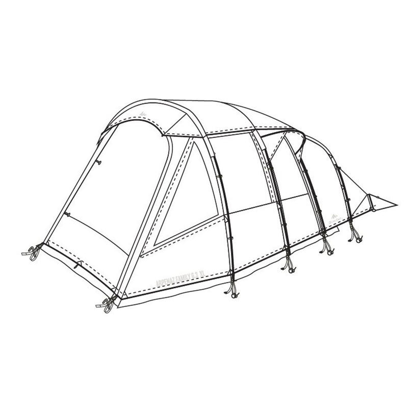 Buitentent voor tent Arpenaz Family 6.3 XL