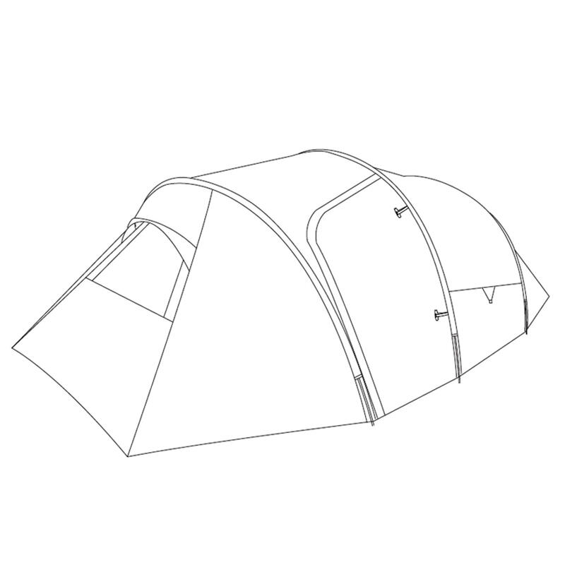 DOUBLE TOIT POUR TENTE QUICKHIKER ULTRALIGHT 4 QUECHUA