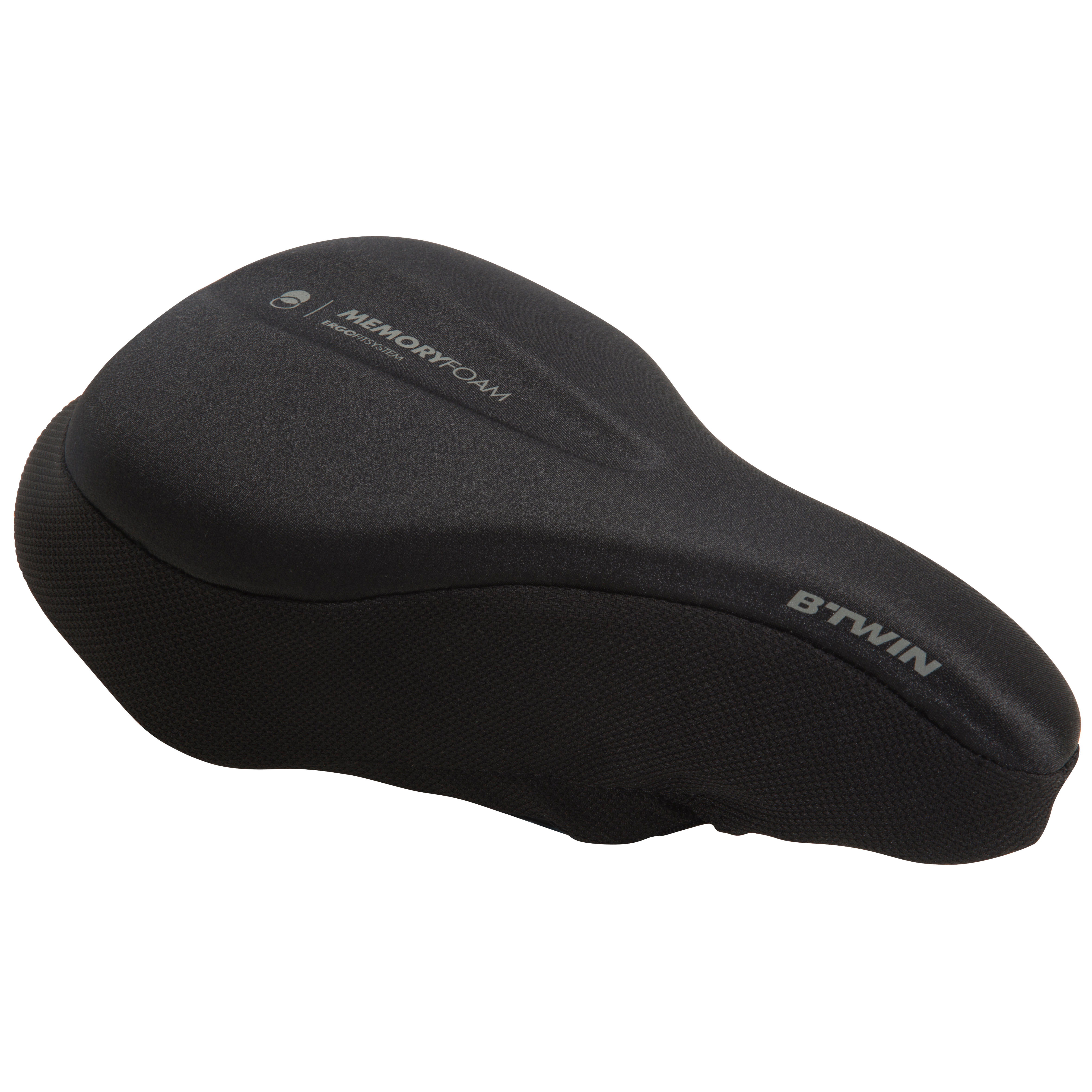 Bicycle Saddle Cover Btwin Ergofit 500 L Black