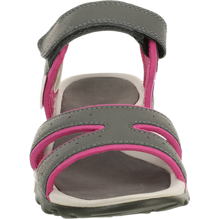 Sandal Hiking Wanita NH100 - Abu Pink