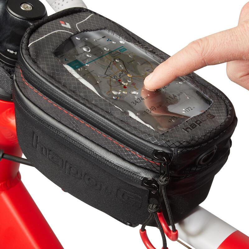 Okostelefon tartó kerékpáros táska, merev, vázra szerelhető