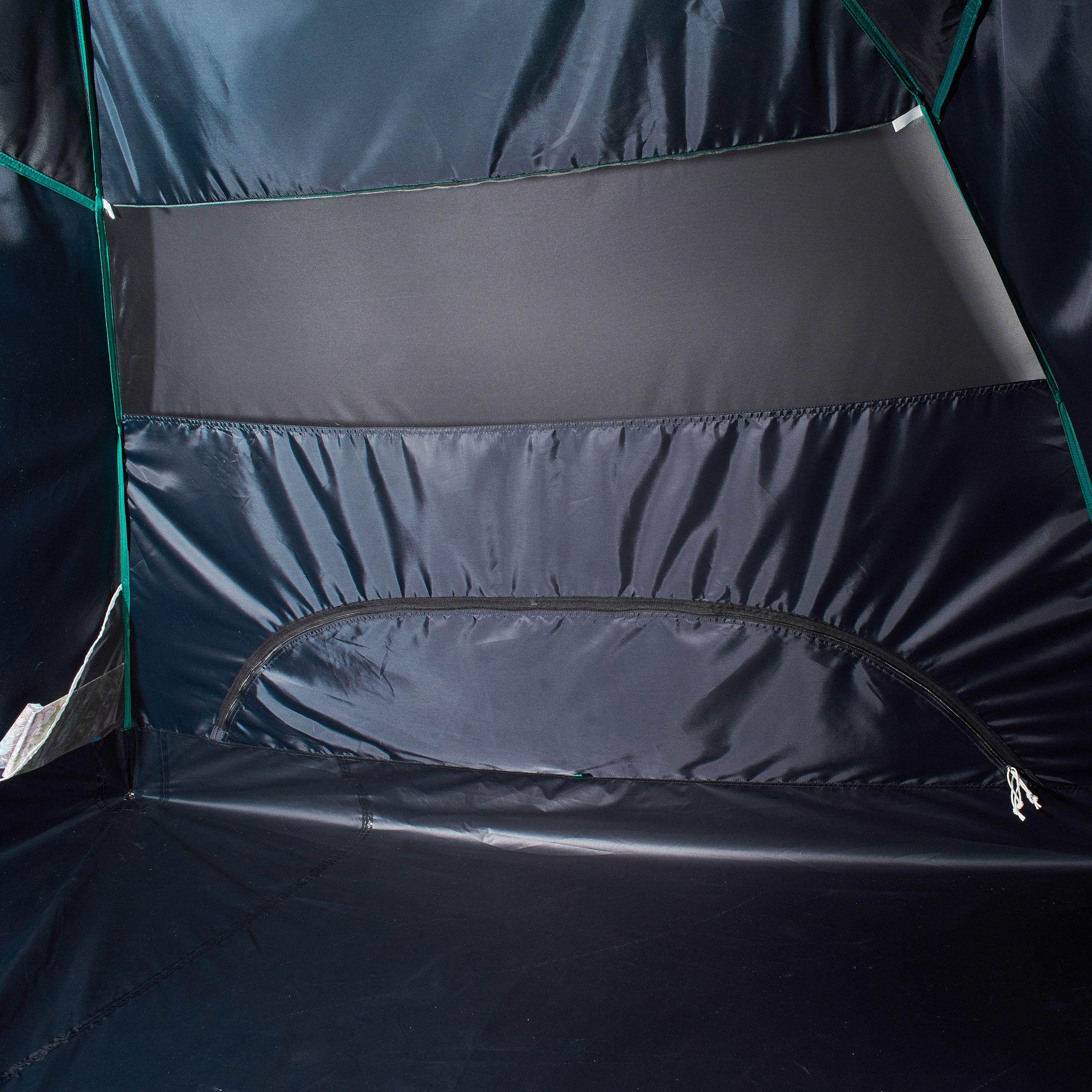 3-Person Trekking Tent, QuickHiker Fresh & Black - FORCLAZ