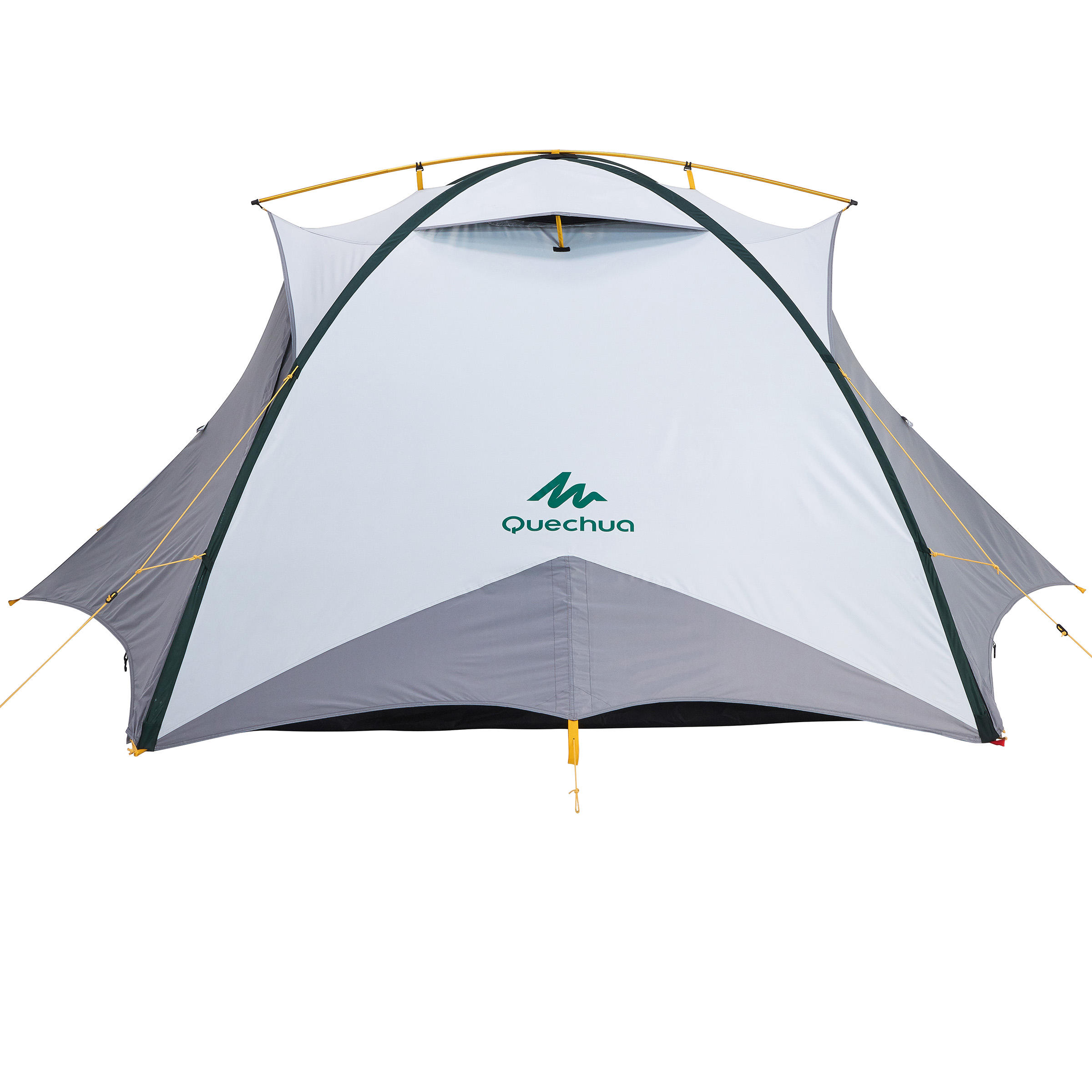 3-Person Trekking Tent, QuickHiker Fresh & Black - FORCLAZ