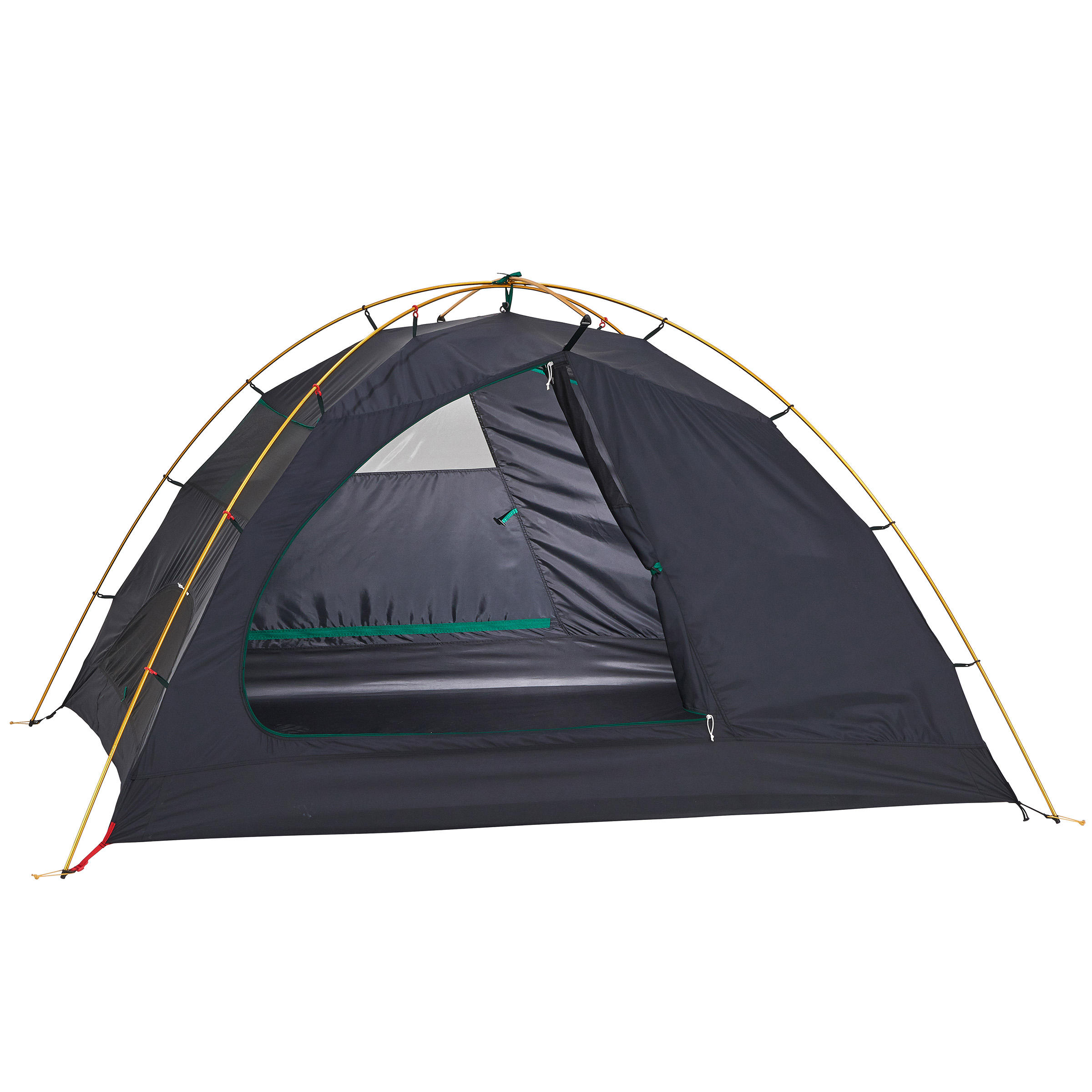 3人用テント Quechua Quick Hiker3 FLESH&BLACK 3-Person Trekking Tent, QuickHiker Fresh & Black - Forclaz - Decathlon