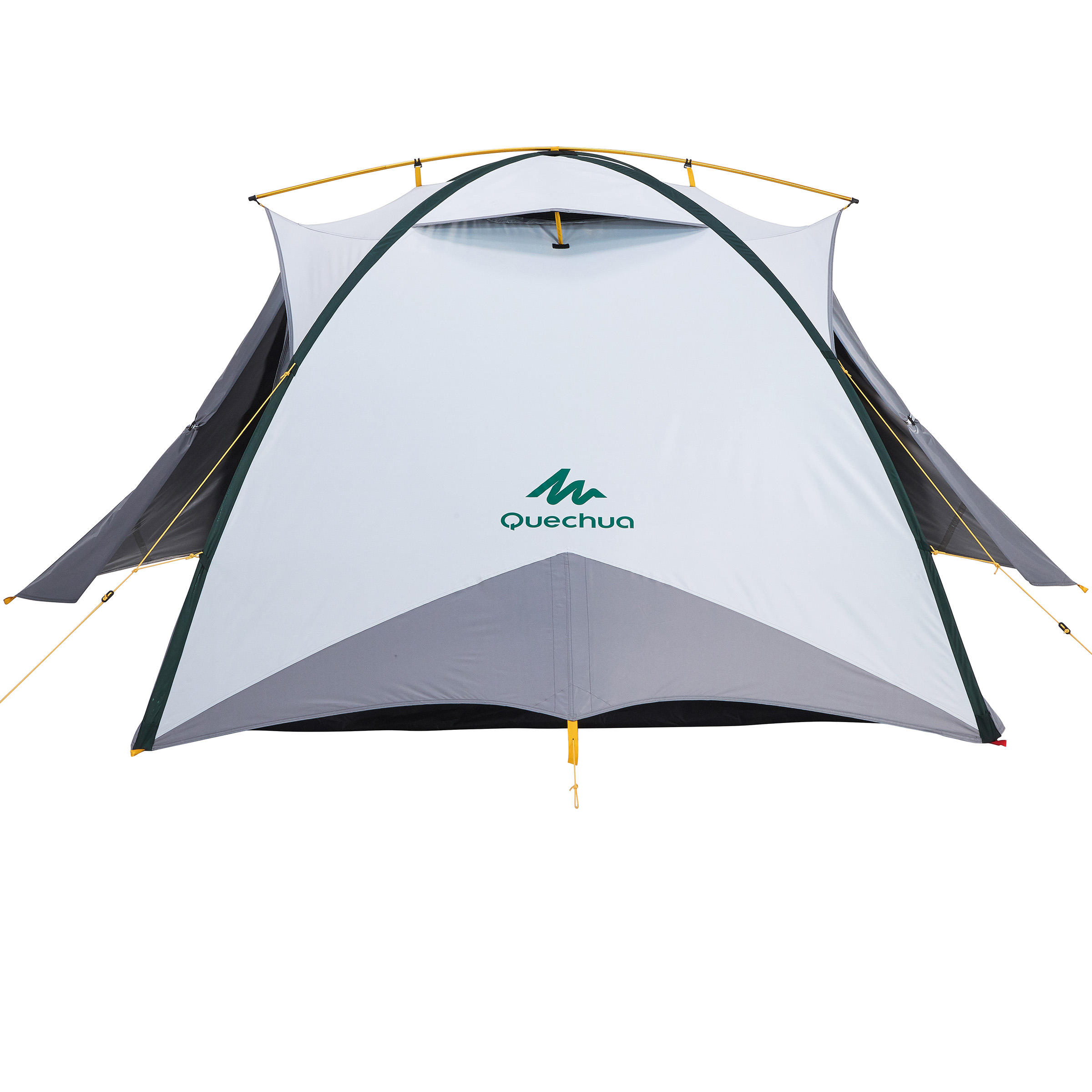 3-Person Trekking Tent, QuickHiker Fresh & Black - FORCLAZ