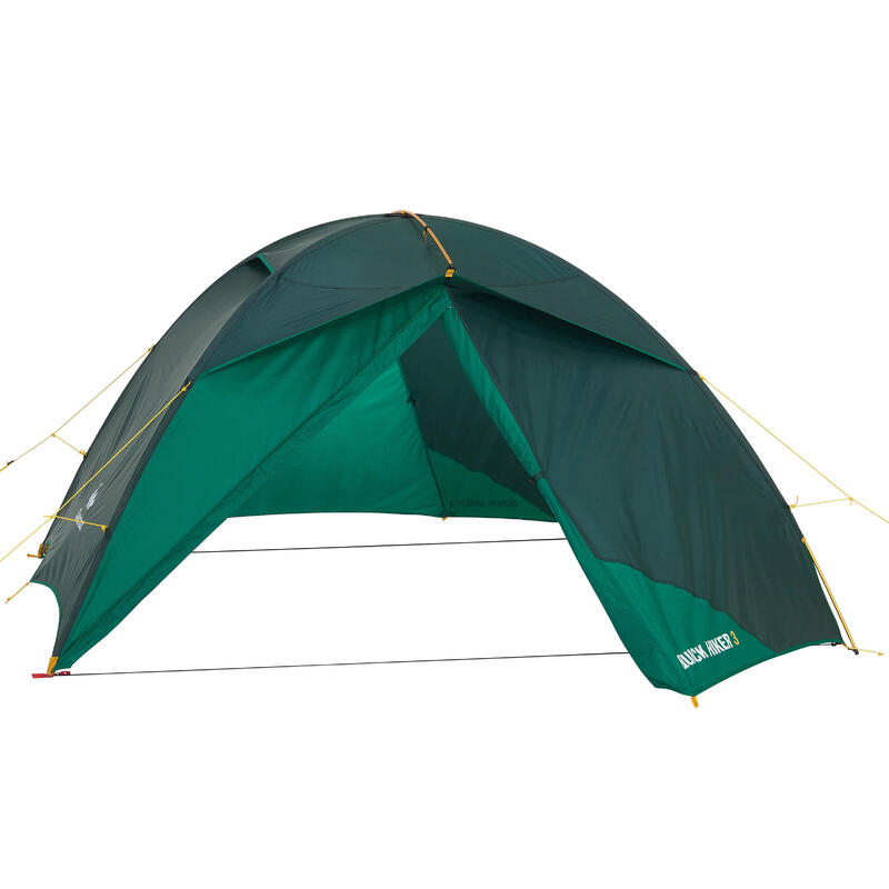 Doble Techo Para Tienda De Campaña Camping Forclaz Quickhiker 3 Personas Verde