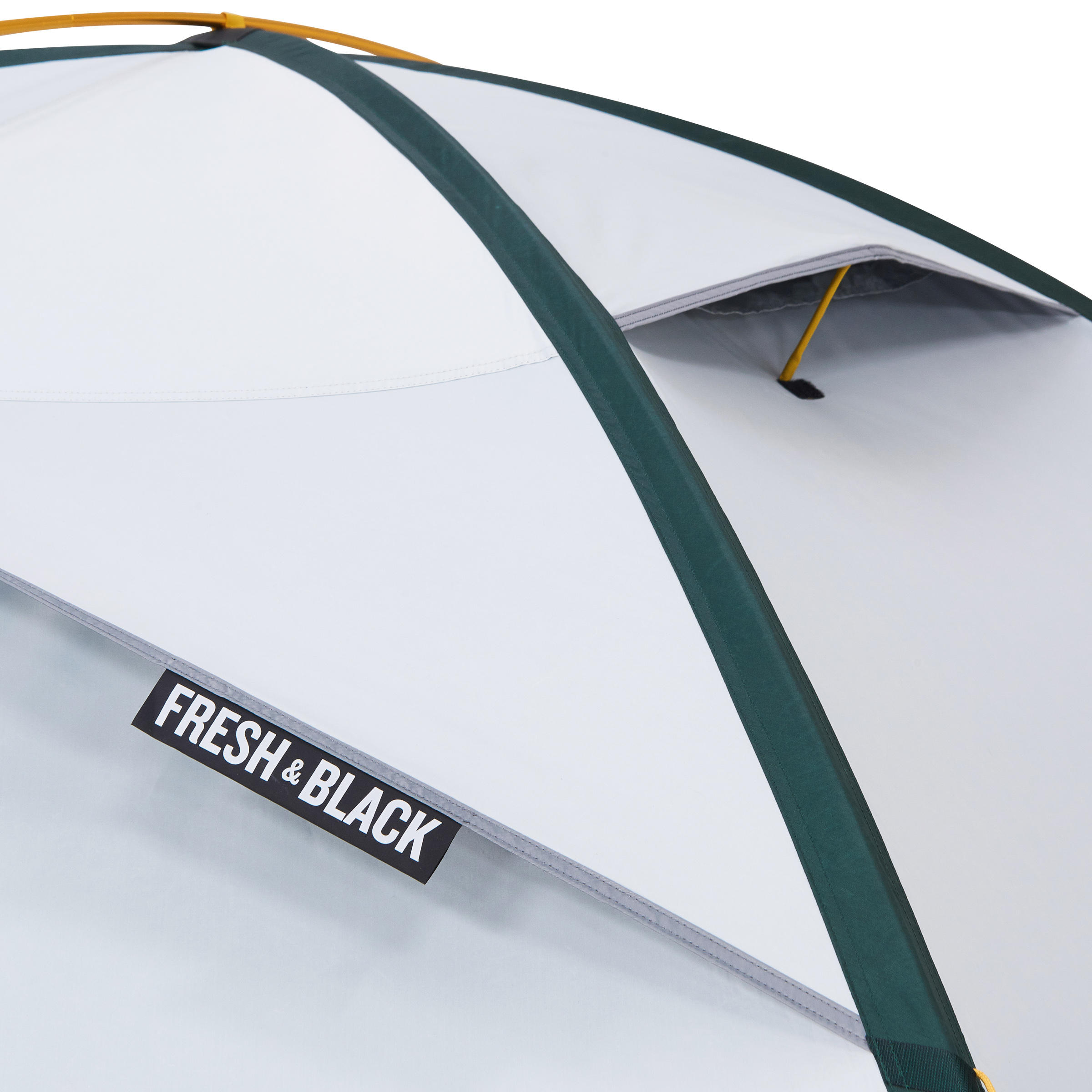 3-Person Trekking Tent, QuickHiker Fresh & Black - FORCLAZ