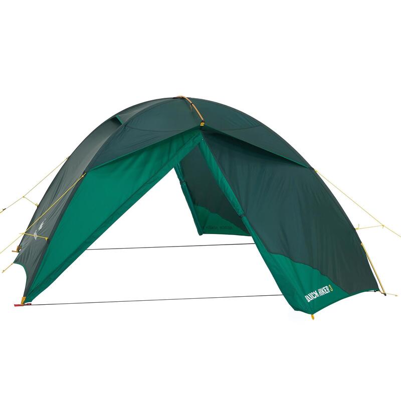 Doble Techo Para Tienda De Campaña Camping Forclaz Quickhiker 3 Personas Verde