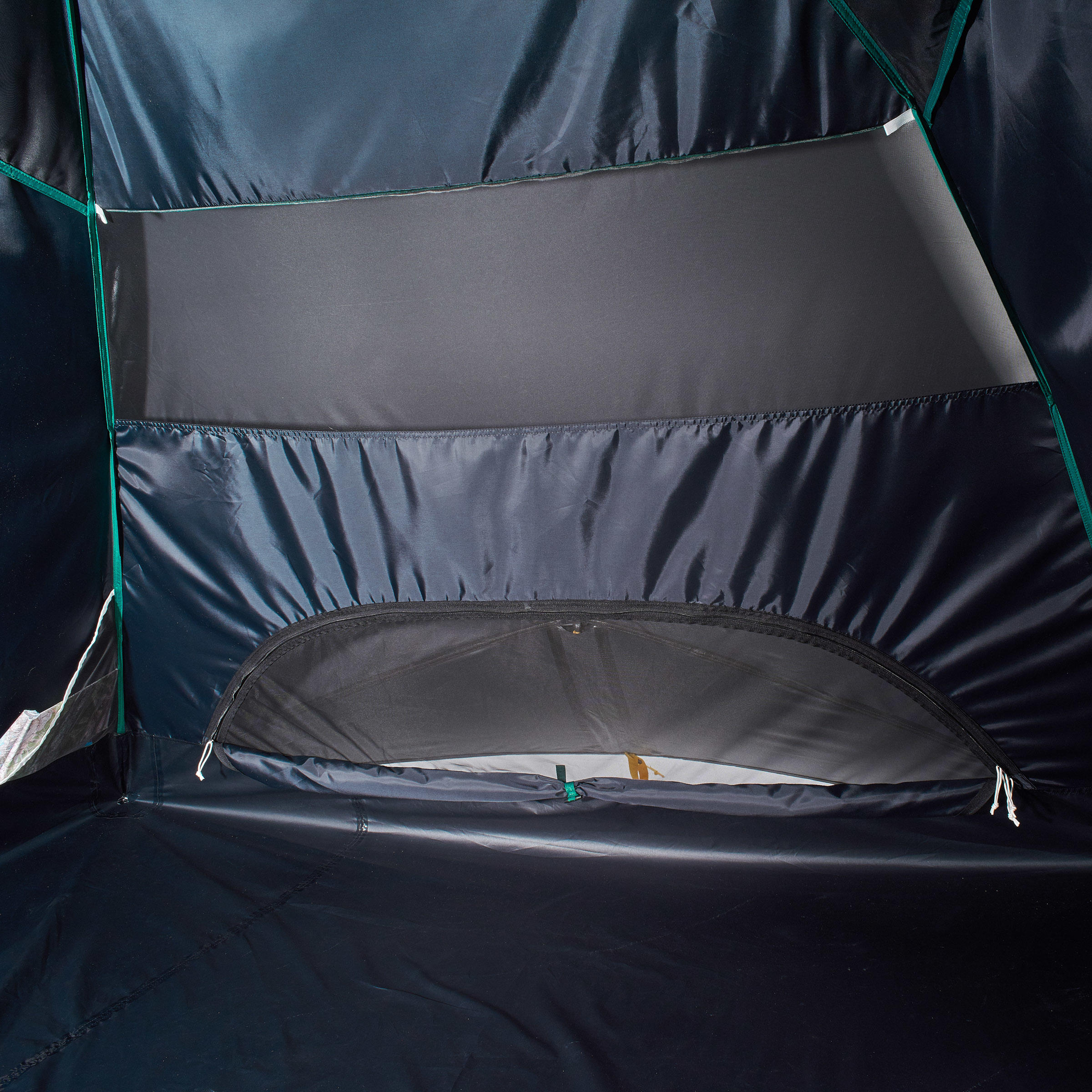 3-Person Trekking Tent, QuickHiker Fresh & Black - FORCLAZ