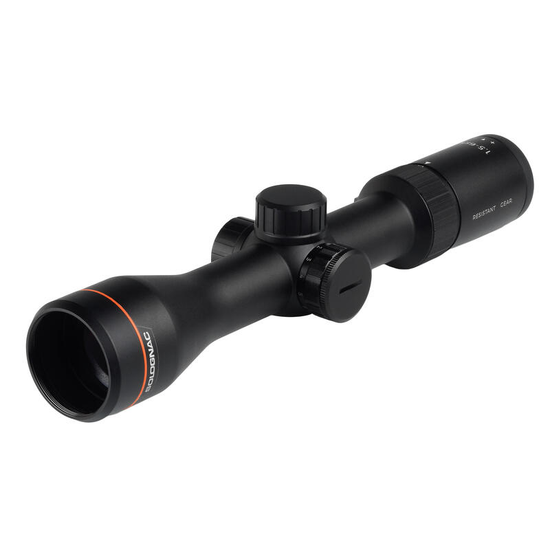 Visor Rifle Caza -Tiro Deportivo Solognac 1,5-6 X 42 Estanco Reticula Iluminada