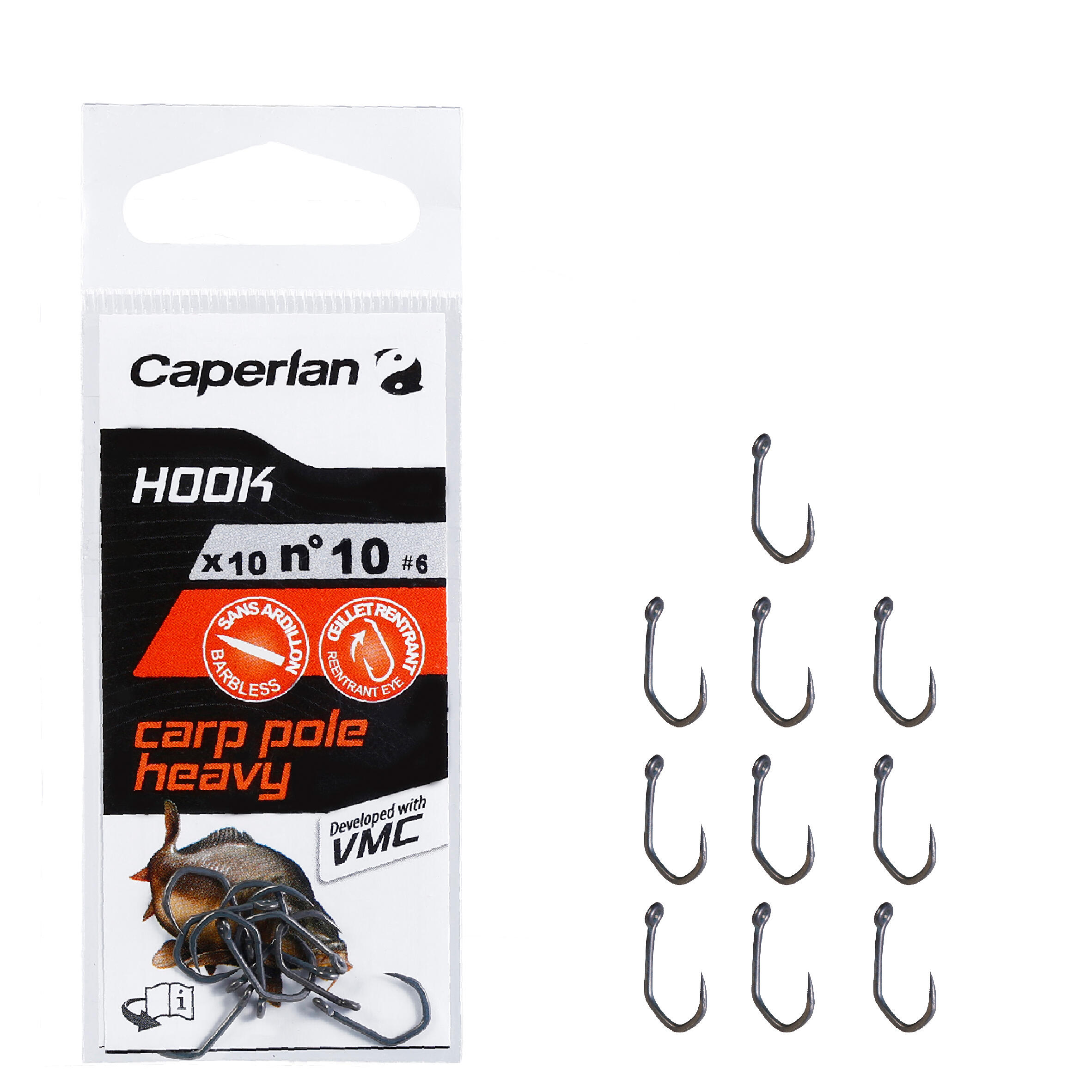 CAPERLAN CARP POLE HEAVY HOOK carp still fishing hook 1/6