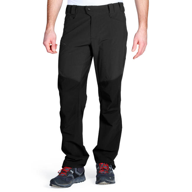 MH500 Men's Mountain Hiking Trousers Black