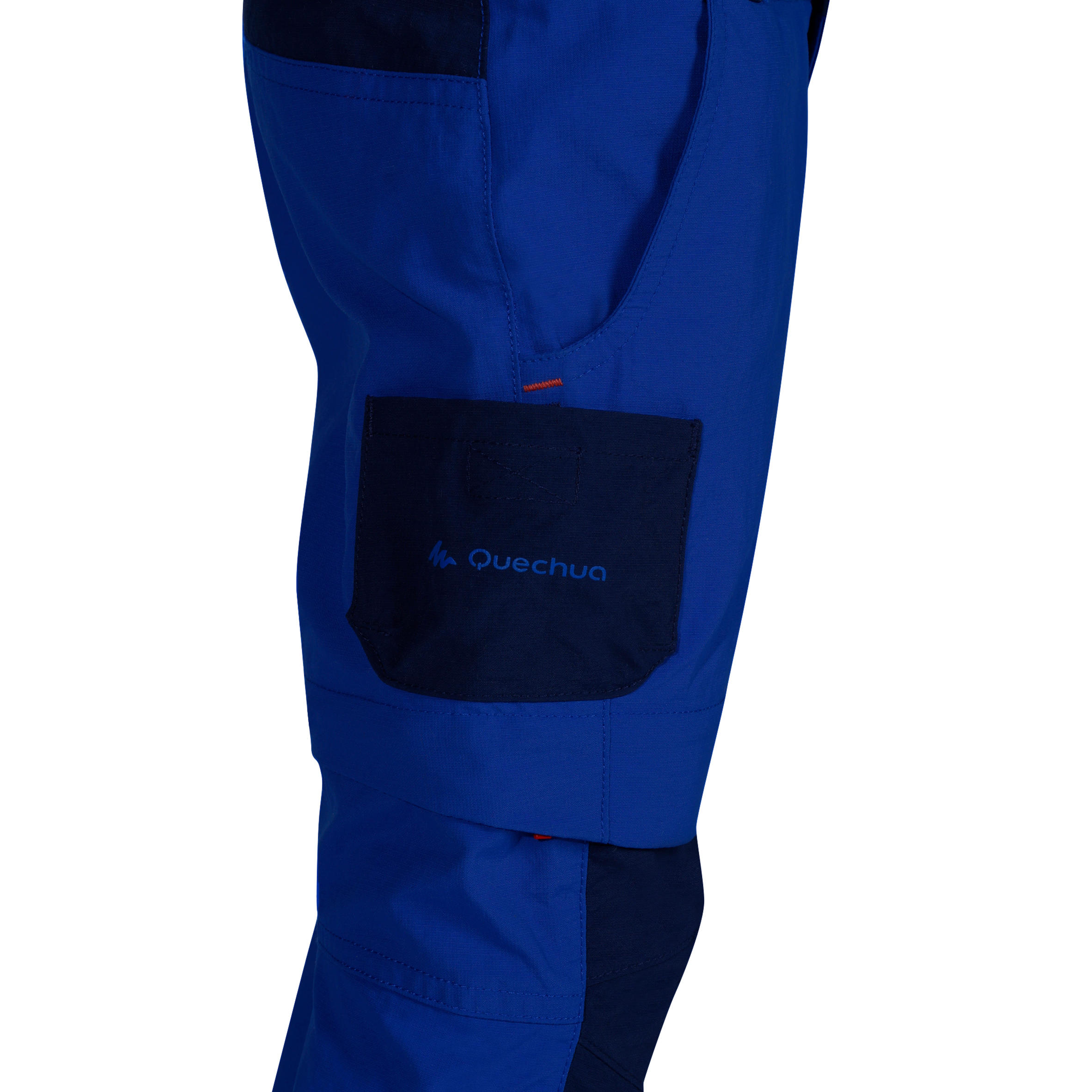 Wanderhose Zip-Off-Hose Bergwandern MH500 Kleinkinder Gr. 92–116 blau 3/4