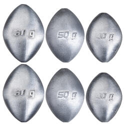PLOMB DE PÊCHE ENSEMBLE LESTS OLIVE 1,4-2,1 oz 0 % PB
