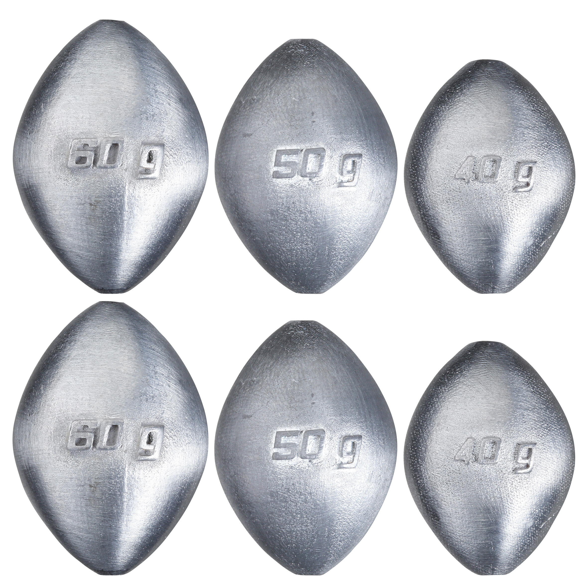 Set Plumbi de pescuit Lest Olive 40-60g 0% PB CAPERLAN imagine noua
