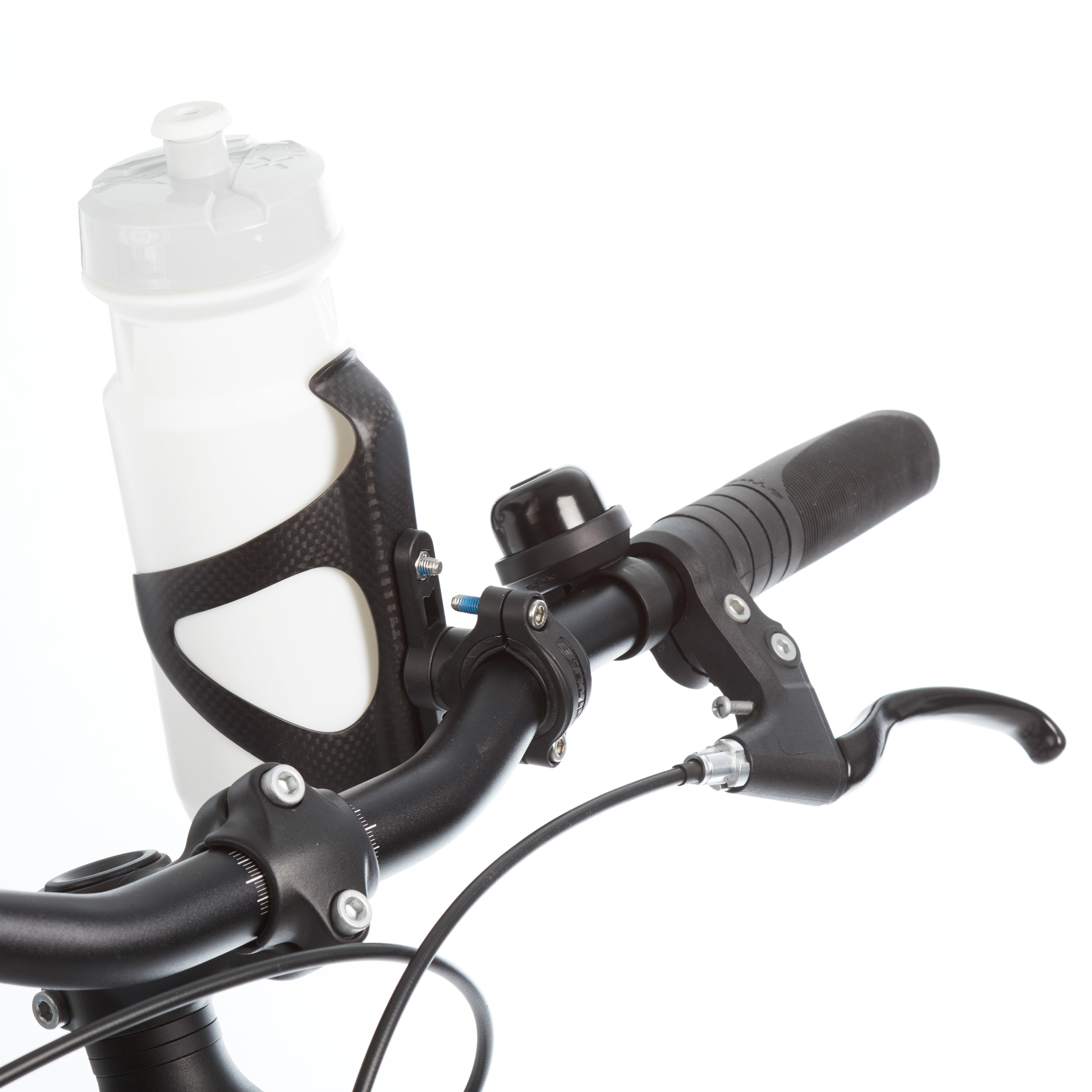 Adaptateur pour porte-bouteille guidon, potence ou tige de selle vélo - BTWIN