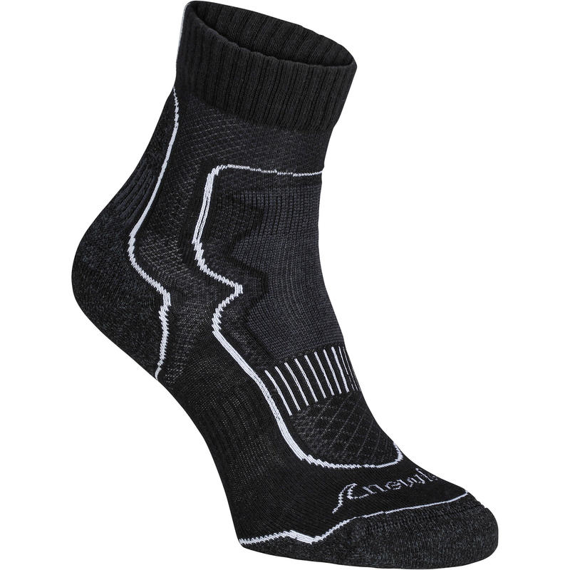 Chaussettes marche sportive et nordique mi-hautes 900 noir Chaussettes marche sportive et nordique mi-hautes 900 noir