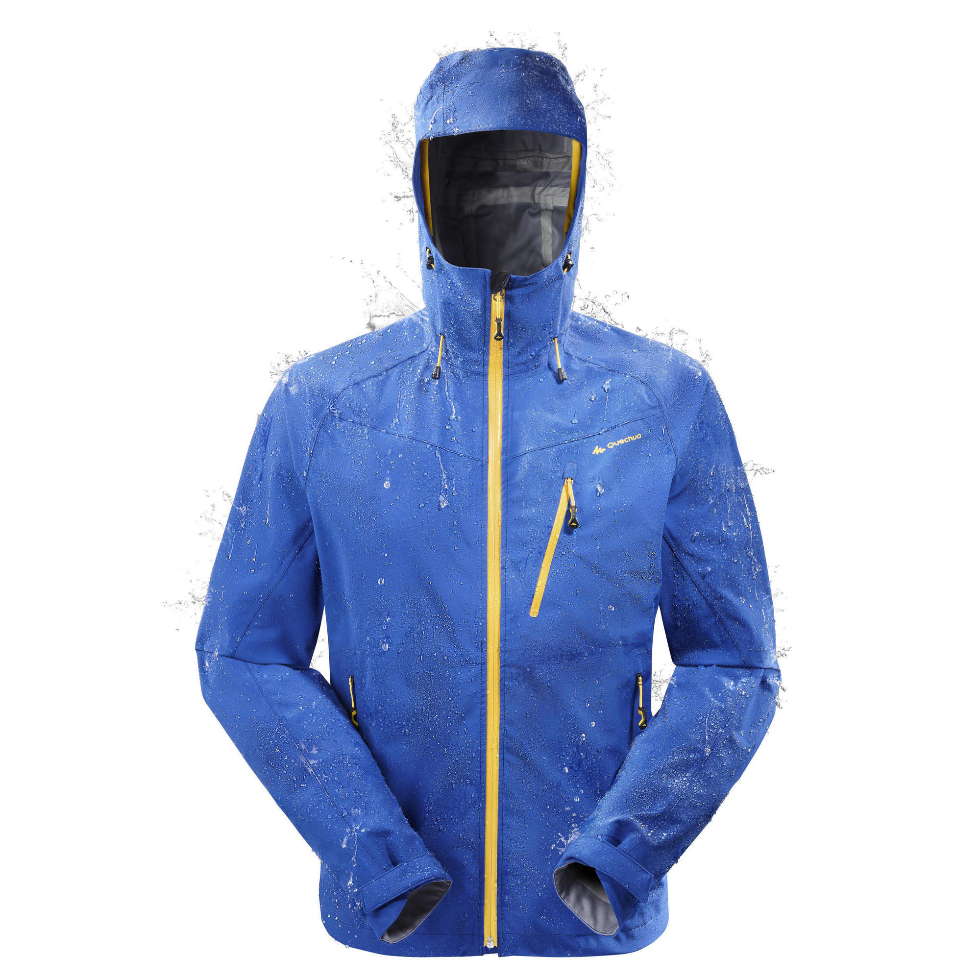Veste pluie imperméable randonnée homme Forclaz 400 Bleu ...