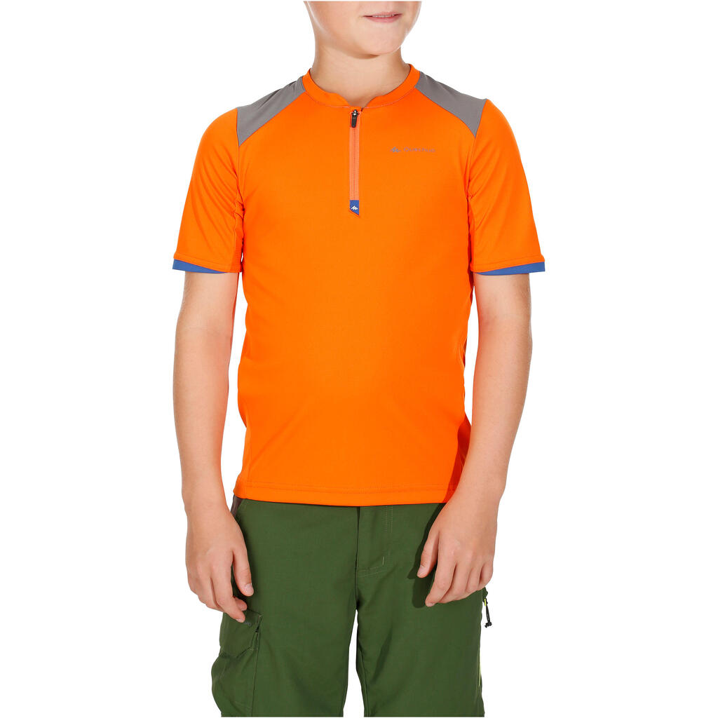 Wandershirt Kurzarm MH550 Kinder Gr. 122–170 orange