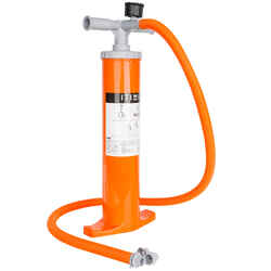 Dual-action low-pressure hand pump for canoes and kayaks 2x2.6L 1-8 PSI