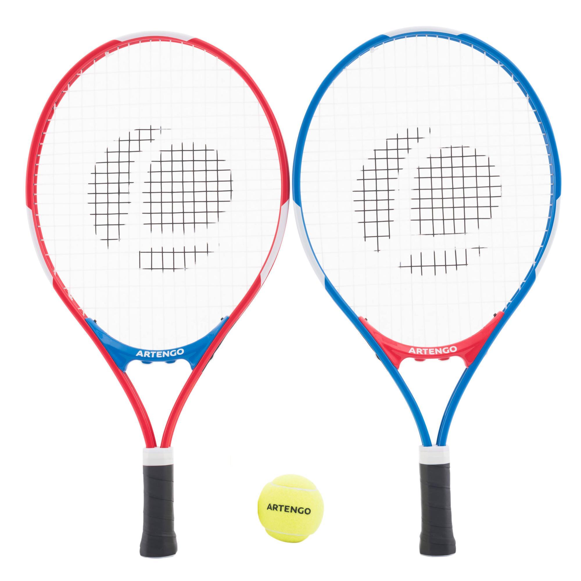 PACK JUNIOR DUO 2 RAQUETTES ET 2 BALLES DE TENNIS Artengo ...