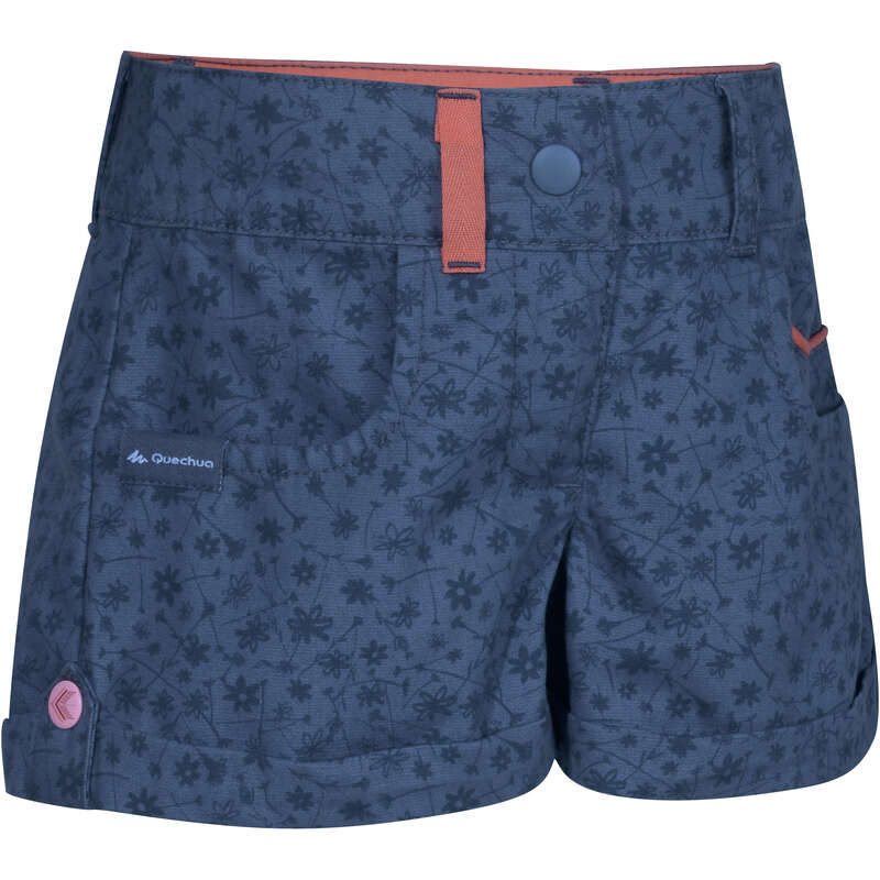 TS SHORT JKT & PANTS GIRL 2-6 Y Hiking - MH500 SHORTS KID GIRL'S - BLUE QUECHUA - Hiking Clothes