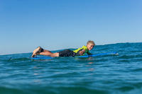100 Children's Neoprene Shorty Surfing Wetsuit - Green