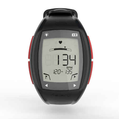 ساعة يد بها جهاز رصد عدد دقات القلب لمحبي رياضة الجري  ONRHYTHM 500 HRM