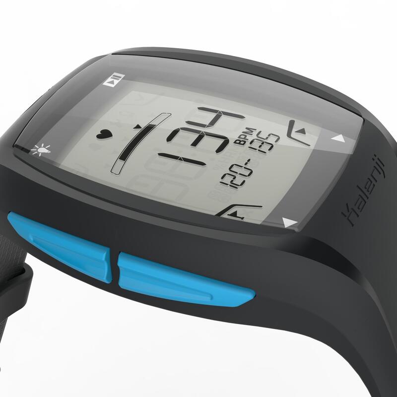 Montre running cardio - HR300 noire bleue