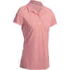Polo majica za golf 500 kratkih rukava ženska svijetloružičasta