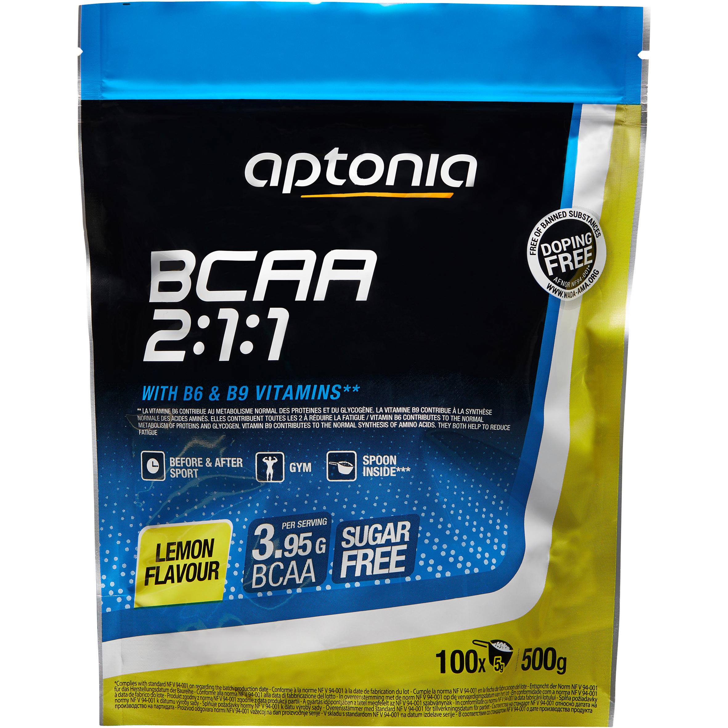 BCAA 2.1.1 limón 500 g Domyos Decathlon