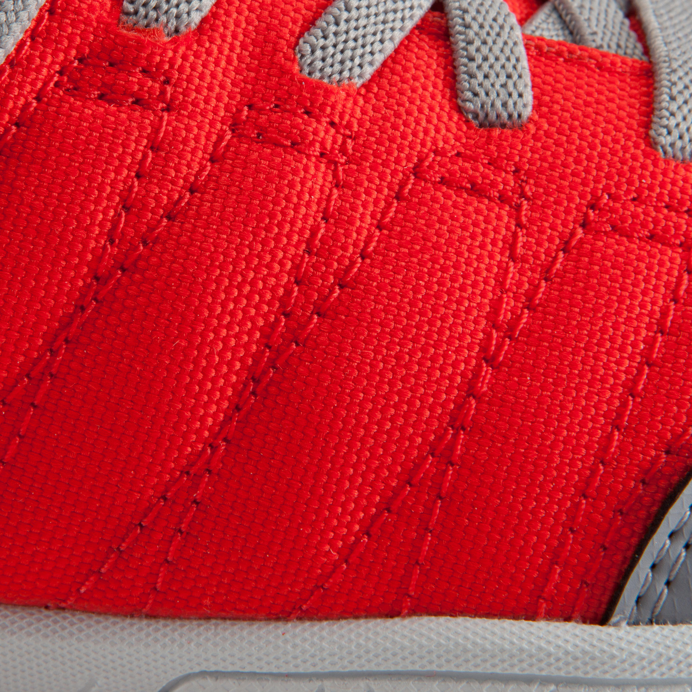 CLR 500 Sala Kids' Futsal Trainers - Grey/Red 13/17