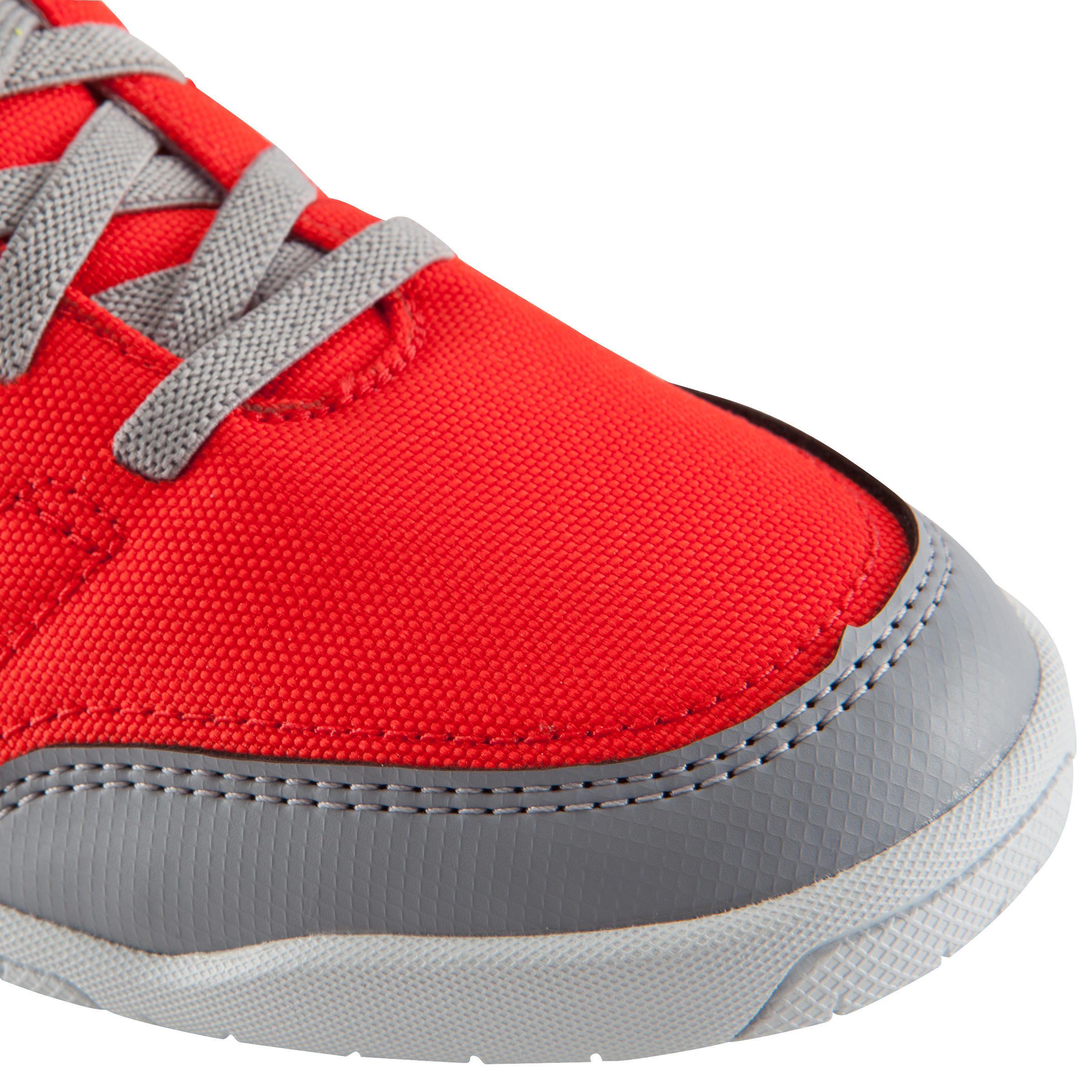 CLR 500 Sala Kids' Futsal Trainers - Grey/Red 16/17