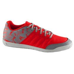 Chaussure de futsal enfant CLR 500 sala grise rouge