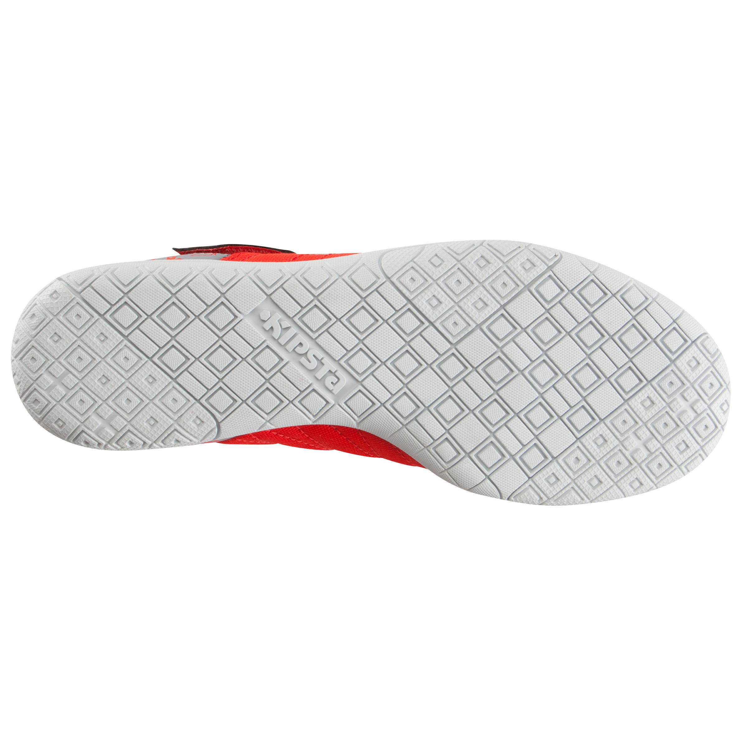 CLR 500 Sala Kids' Futsal Trainers - Grey/Red 8/17