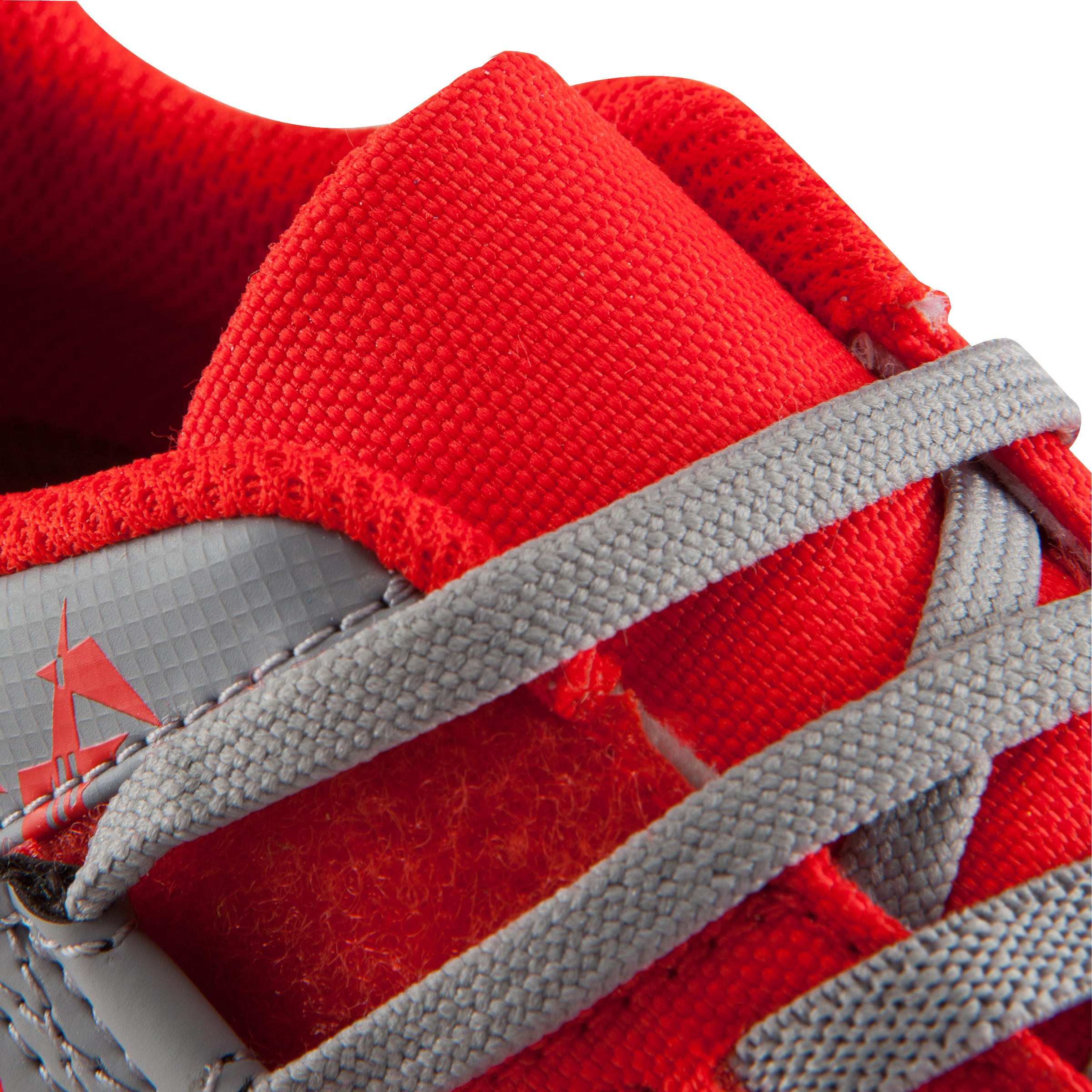 CLR 500 Sala Kids' Futsal Trainers - Grey/Red 12/17