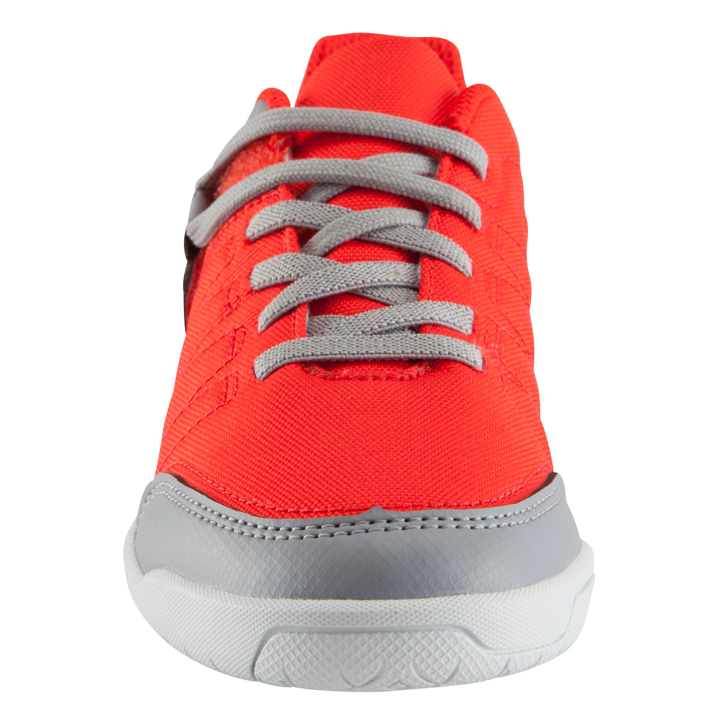 CLR 500 Sala Kids' Futsal Trainers - Grey/Red 5/17