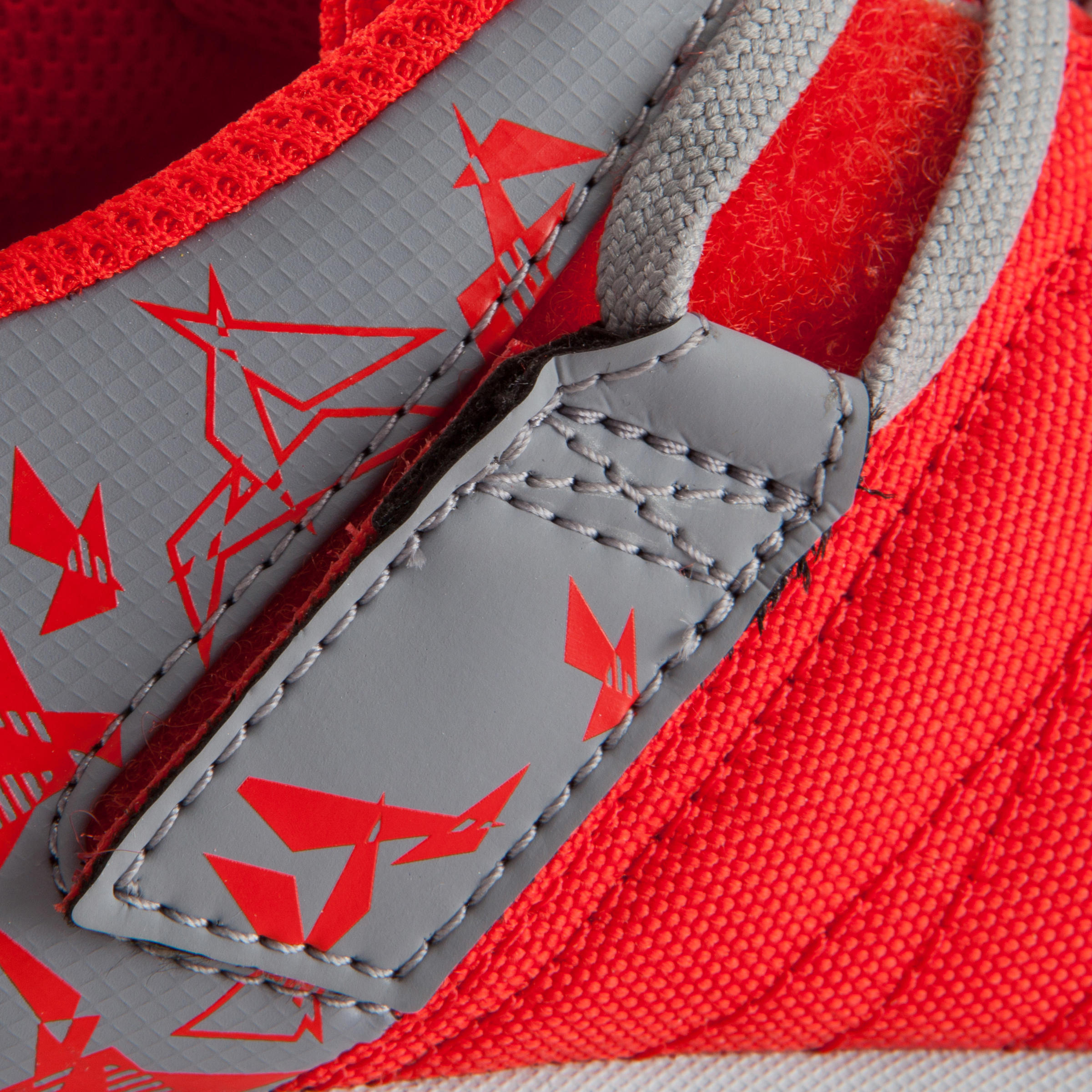CLR 500 Sala Kids' Futsal Trainers - Grey/Red 14/17