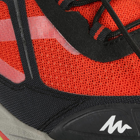 Speed Hiking or Mountain Trail Shoes MT 500.3 men - red and black.