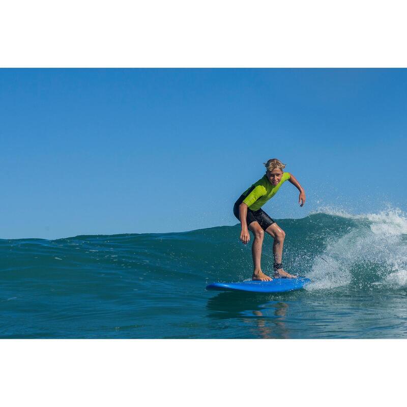 Combinaison surf Shorty 100 Néoprène Enfant Vert