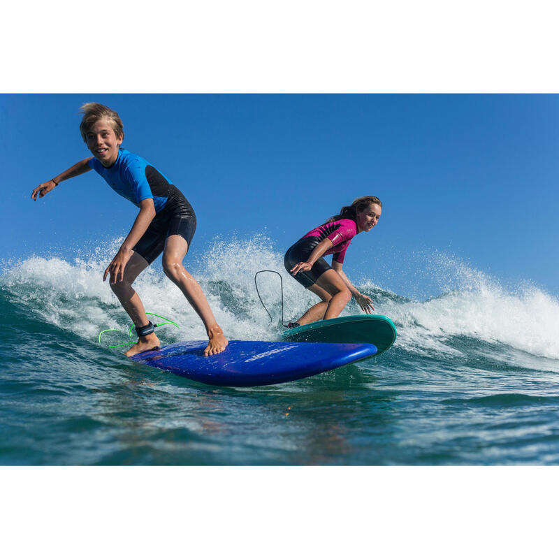 Combinaison surf Shorty 100 Néoprène Enfant Bleu