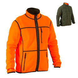 Polaire chasse réversible 500 fluo vert