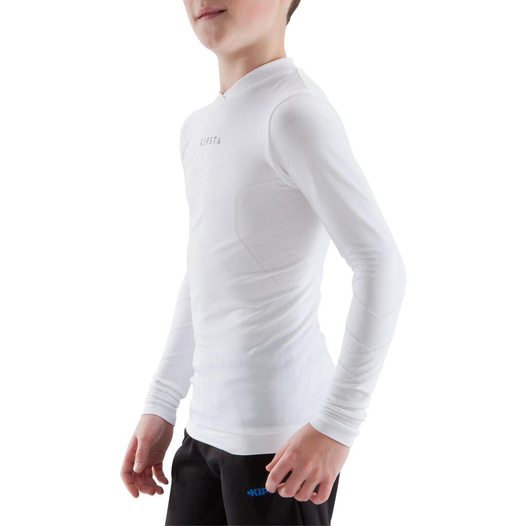 Funktionsshirt langarm Keepdry 500 Kinder neongelb