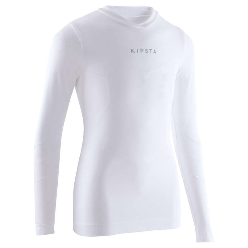 UNDERWEAR TEAM SPORT JUNIOR Football - Keepdry 500 Kids' - White KIPSTA - Football Clothing