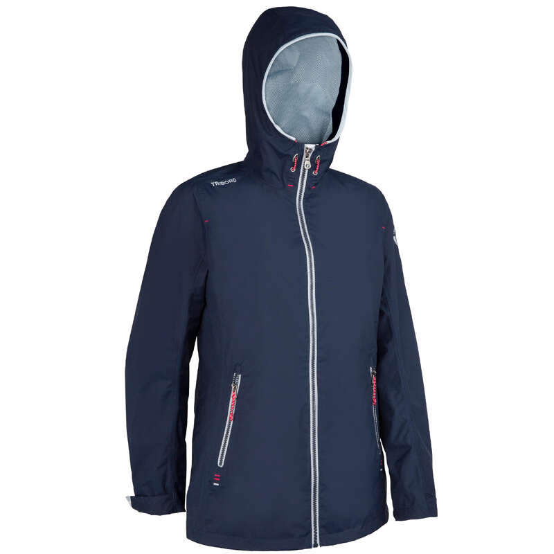 TRIBORD 100 Women's Sailing Oilskin Dark Blue Decathlon