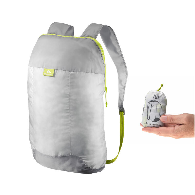 Sac à dos VOYAGE ultra compact 10 litres gris Sac à dos VOYAGE ultra compact 10 litres gris