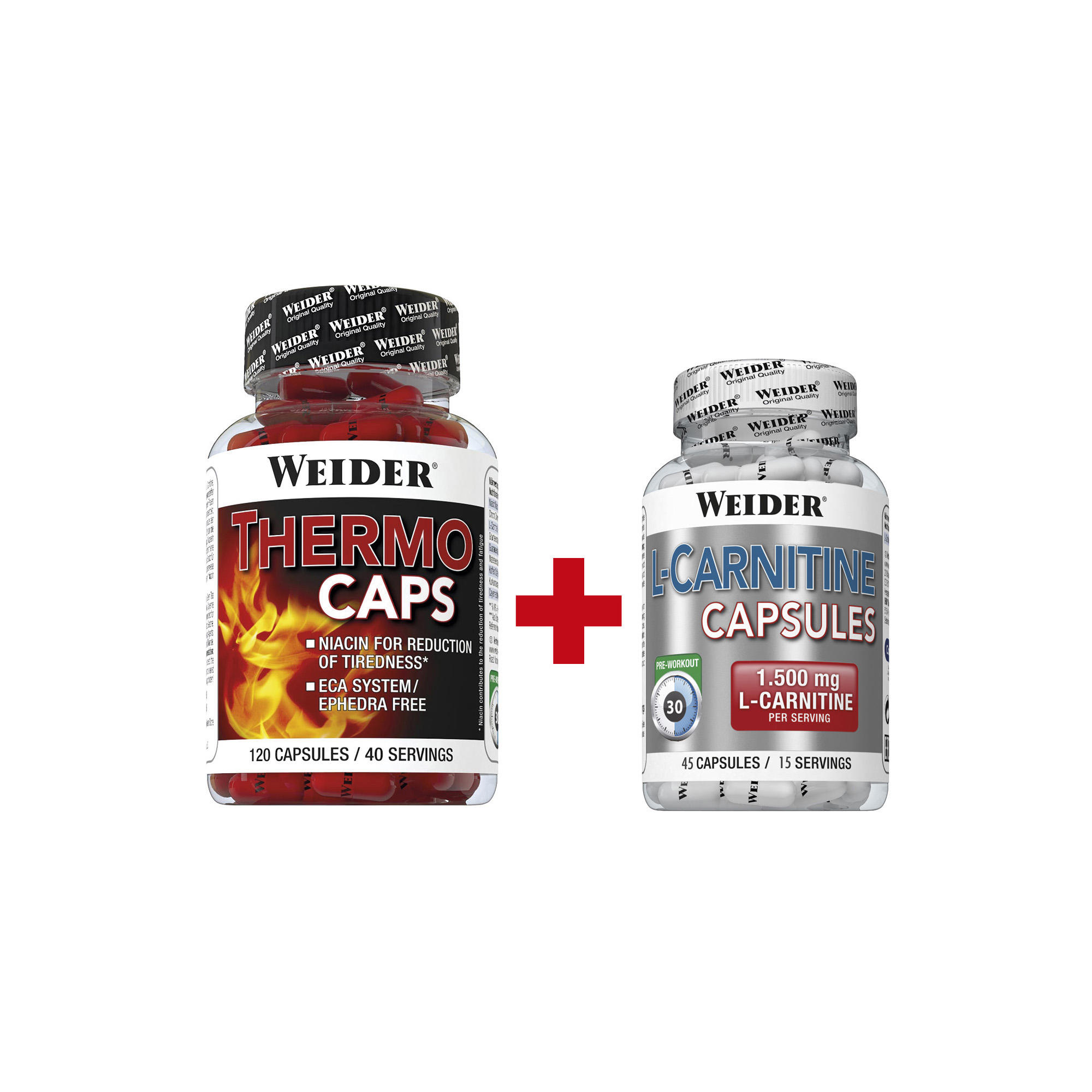 WEIDER Weider Thermocaps 120 Capsules + L-Carnitine 45 Capsules Dietary Supplement
