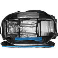 Tauchtasche Reisetasche 120 Liter Trolley Hartschale schwarz/blau