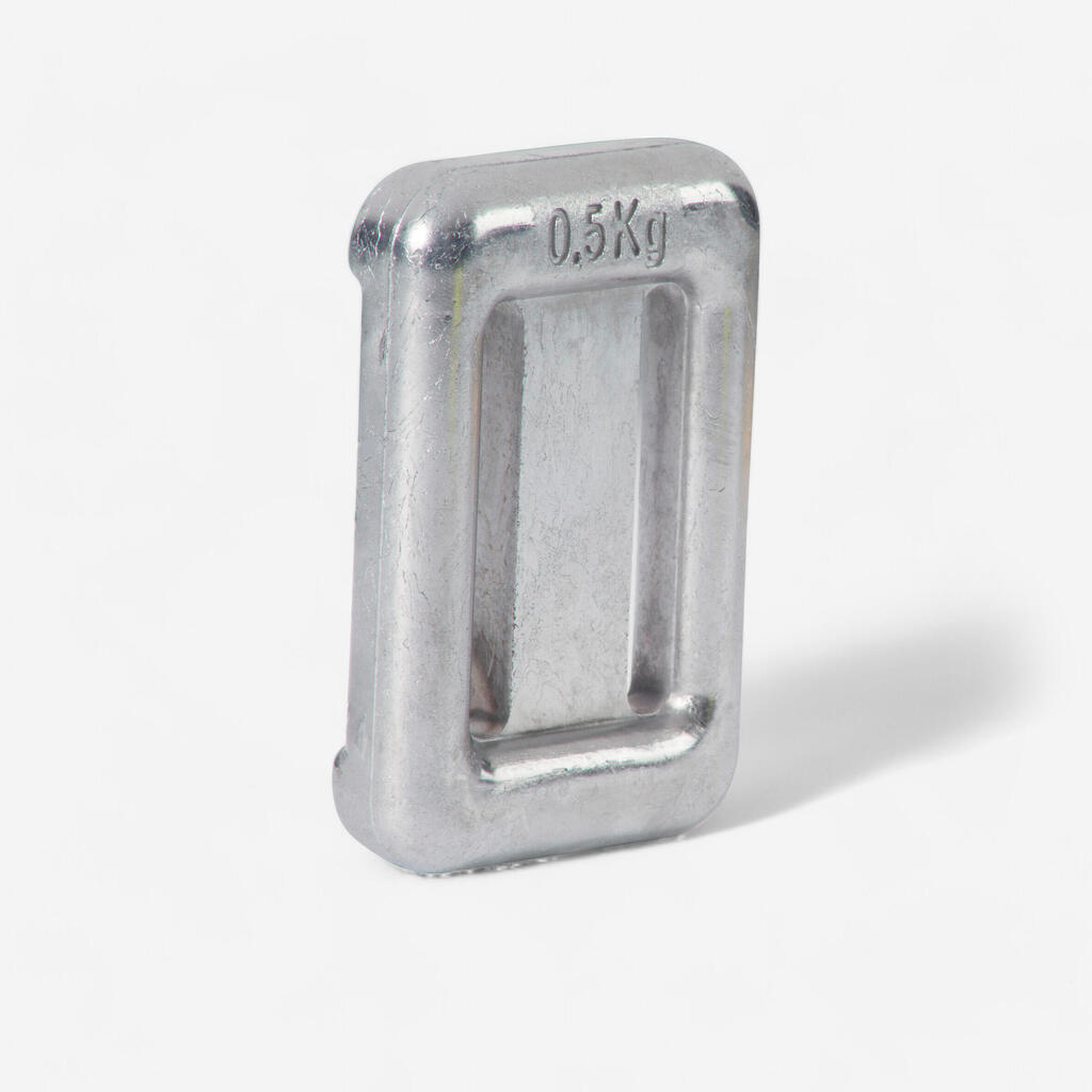 Uncoated diving weight 500 g for diving, spearfishing, freediving