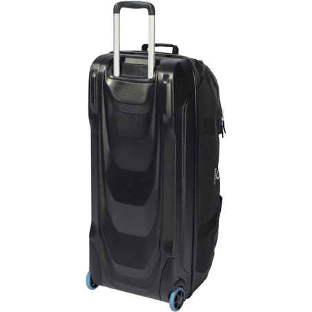 SCD 90 L SCUBA diving travel bag with rigid shell and wheels black/blue